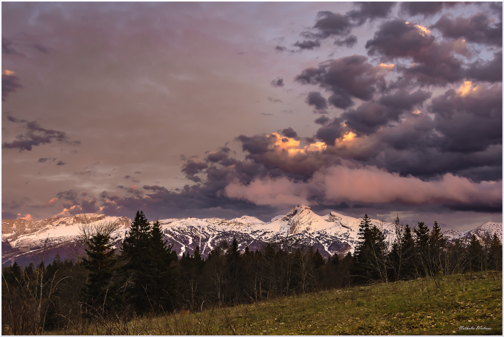 paysage de coucher de soleil